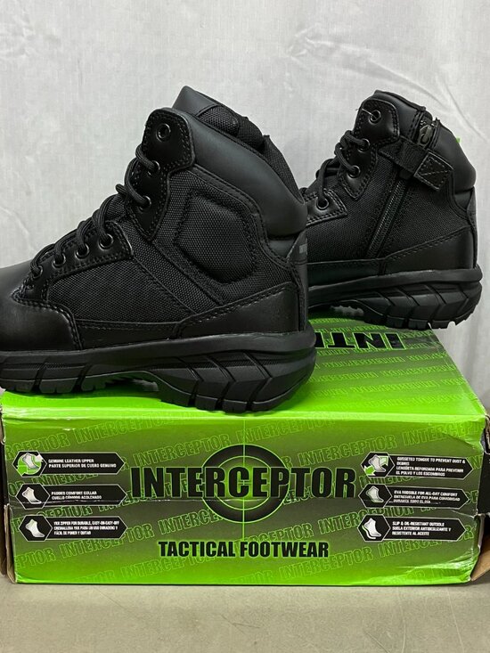 NWT Interceptor Men\'s Litefast Zippered 7.5  Soft Toe Tactical Boots main image 6